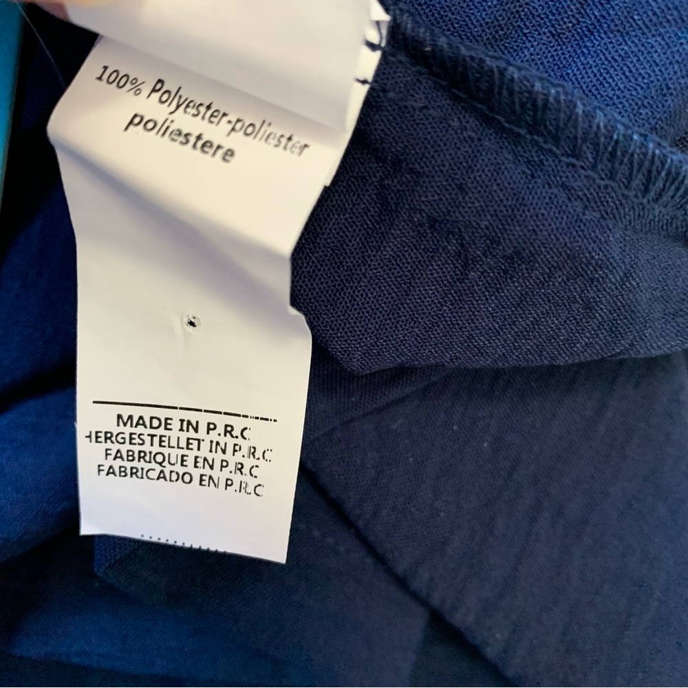 Cupshe Navy Blue Wide Leg Pull-On Sailor Pants Size Medium NWT Beach Vacation - Picture 12 of 16